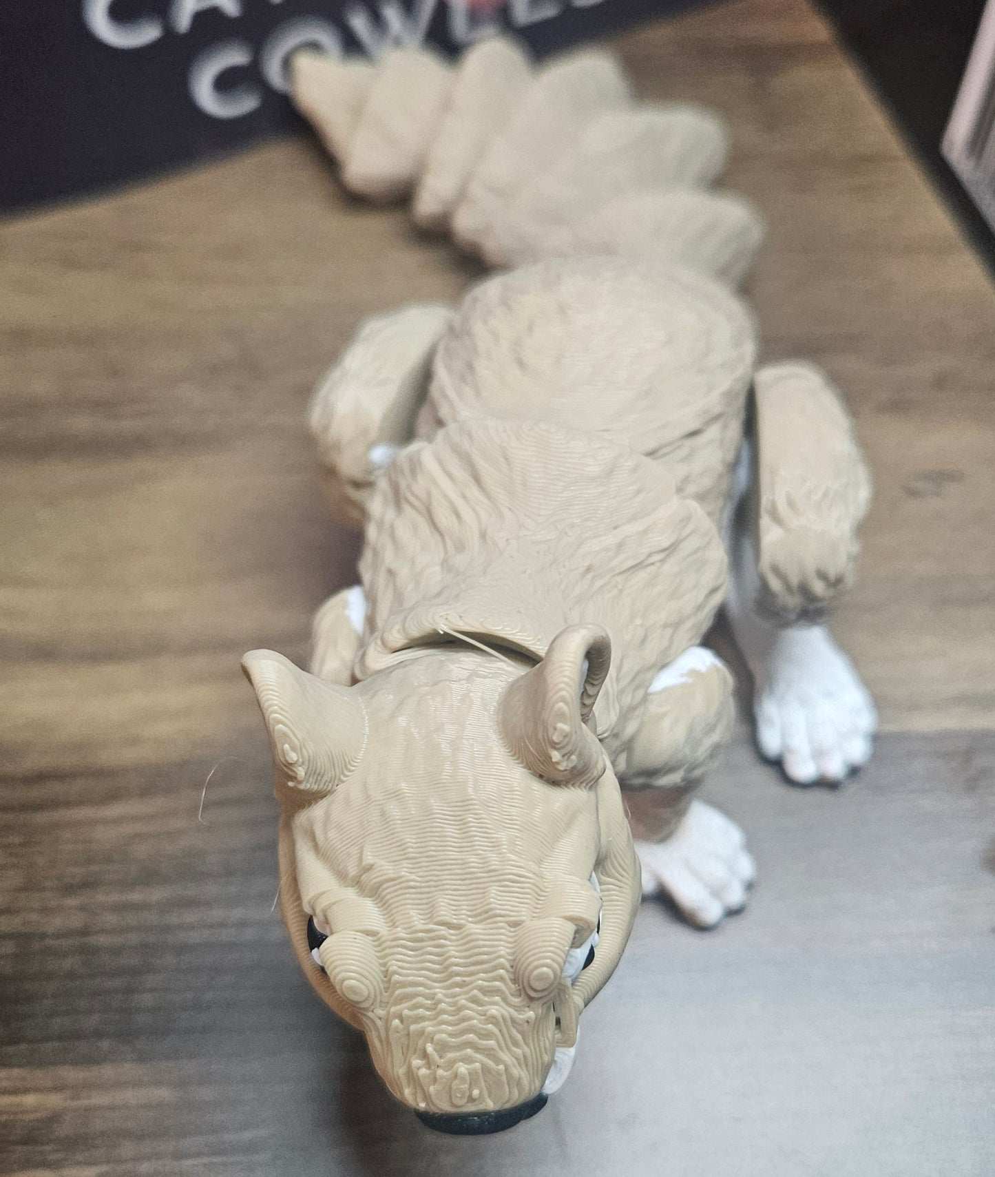 3D Printed Articulated Squirrel | Large Posable Animal Figure | Bookshelf Decor Companion