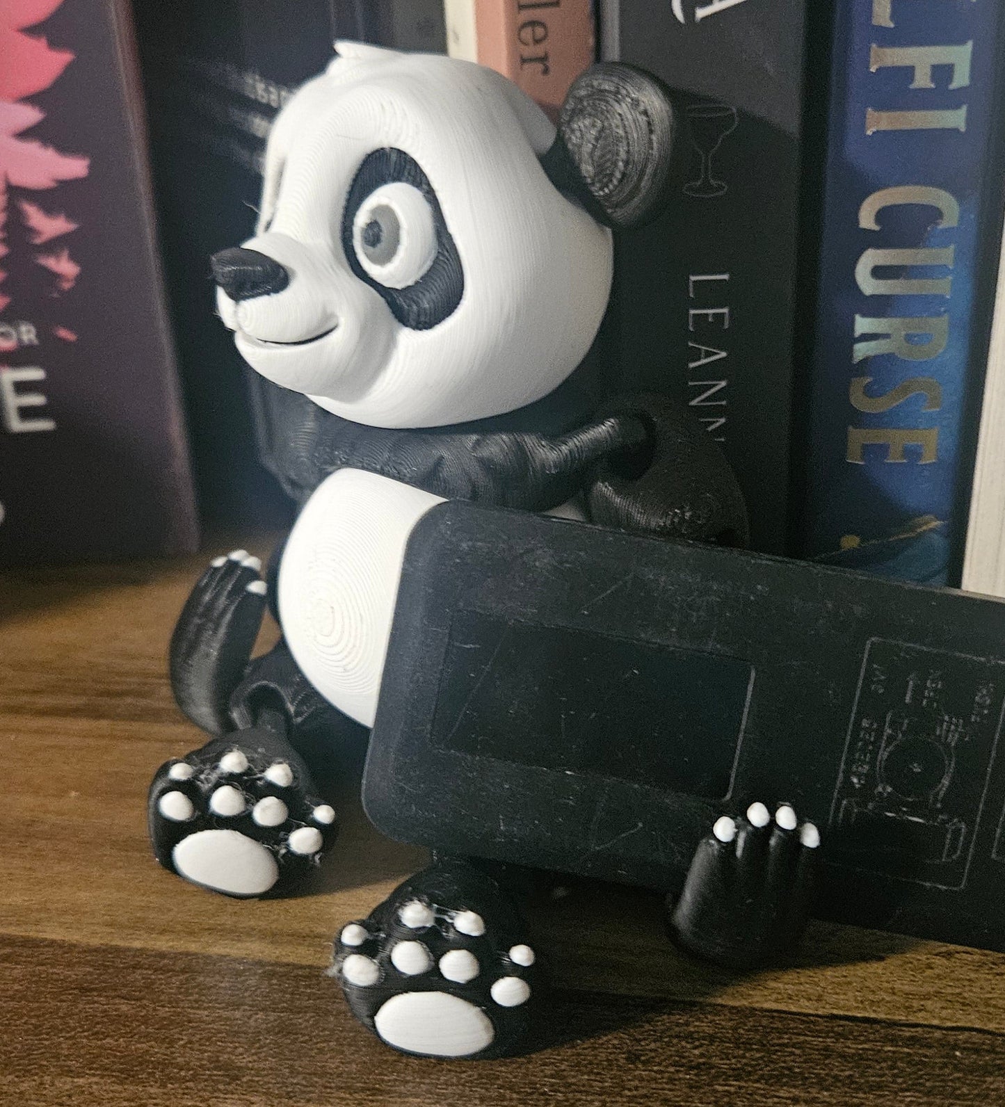 3D Printed Articulated Panda Bear | Large Posable Animal Figure | Bookshelf Decor Companion