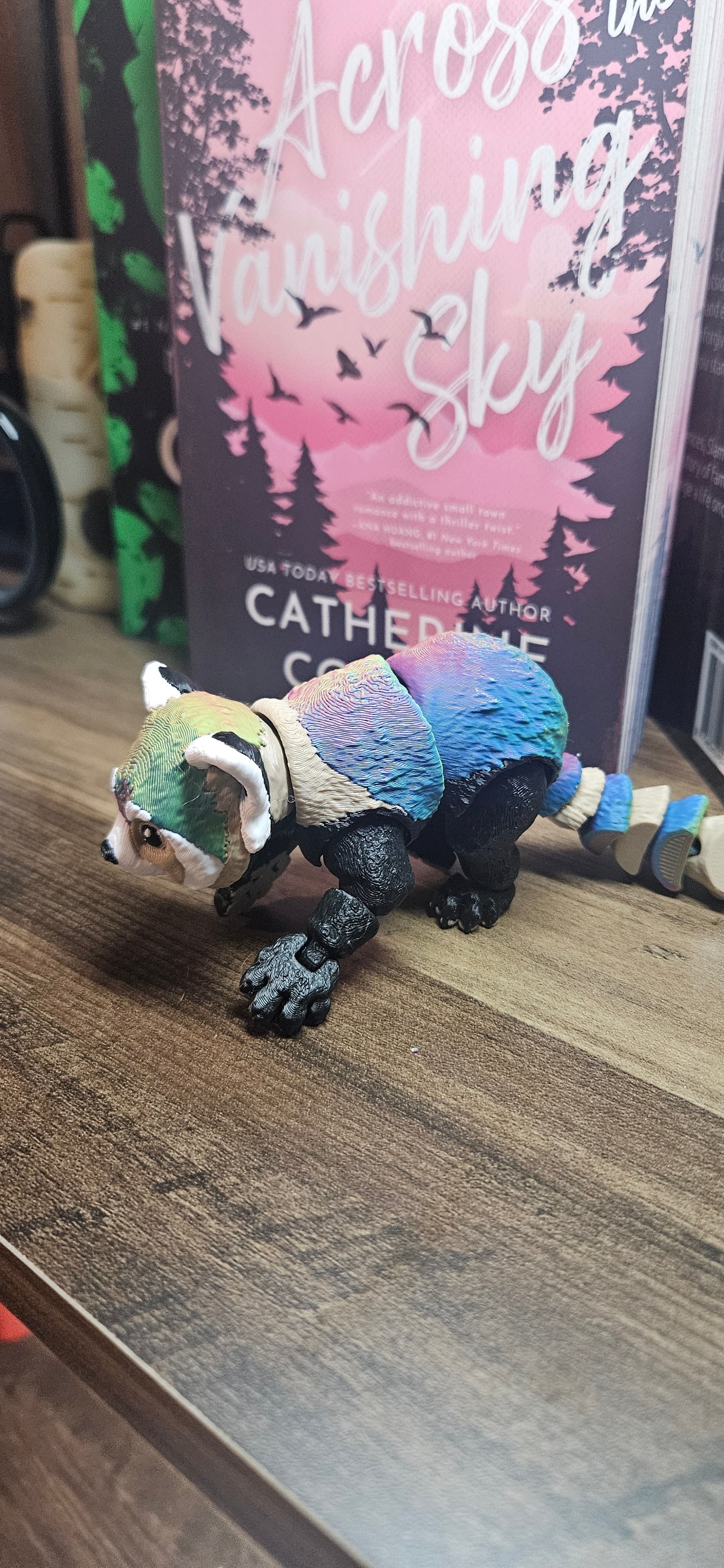 3D Printed Articulated Rainbow Red Panda |  Posable Tree Panda | Cute Desk Fidget Toy