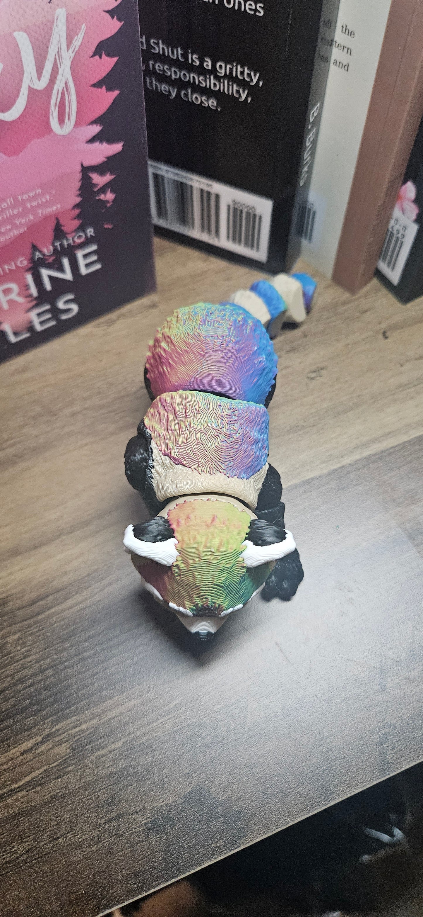 3D Printed Articulated Rainbow Red Panda |  Posable Tree Panda | Cute Desk Fidget Toy