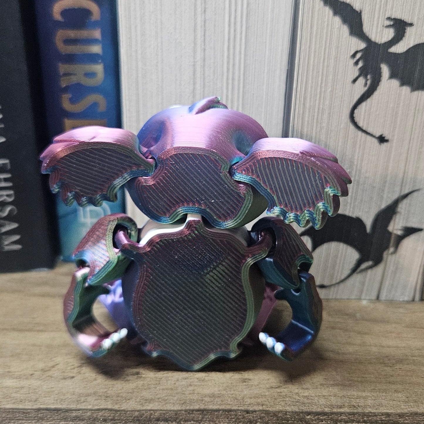 Rainbow 3D Printed Koala | Cute Articulated Koala Toy | Colorful Desk Decor & Fidget
