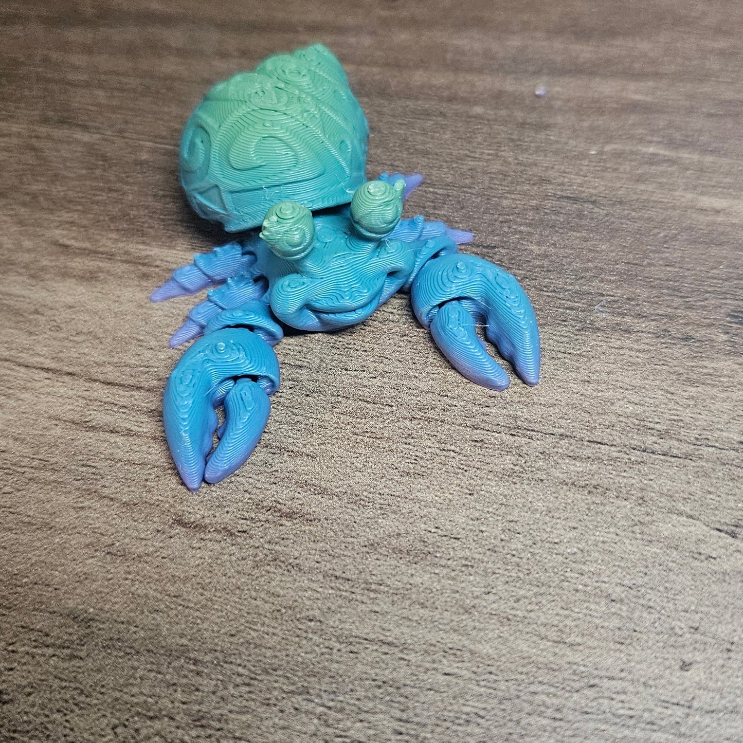 3D Printed Articulated Crab | Cute Mini Posable Crab Toy | Desk Fidget & Shelf Decor