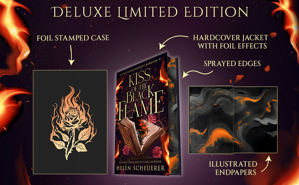 Kiss of the Black Flame: A Novel (The Bookbinder's Bargain)