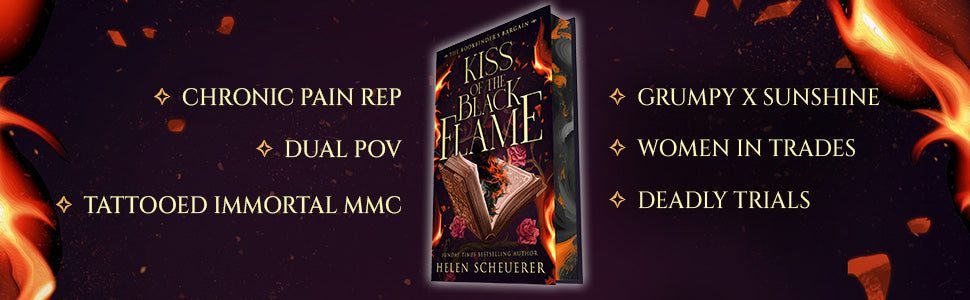 Kiss of the Black Flame: A Novel (The Bookbinder's Bargain)