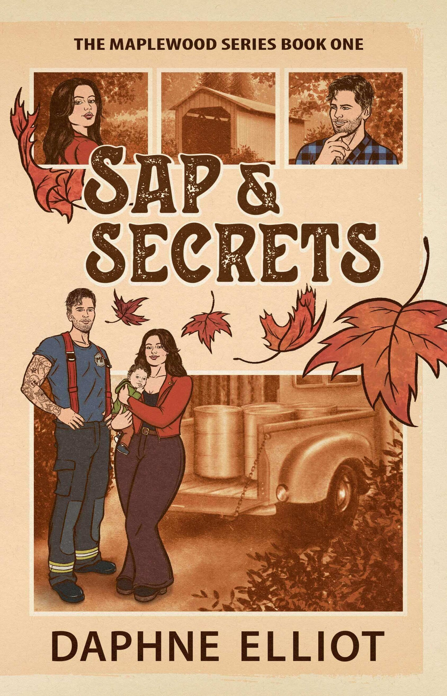 Sap & Secrets: A Surprise Baby Firefighter Romance (Maplewood)
