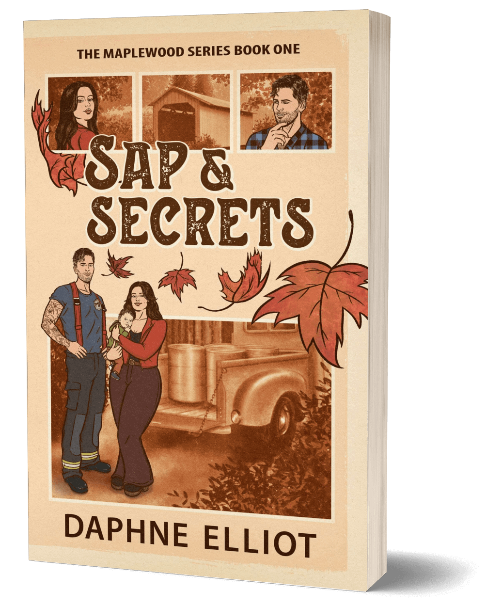 Sap & Secrets: A Surprise Baby Firefighter Romance (Maplewood)